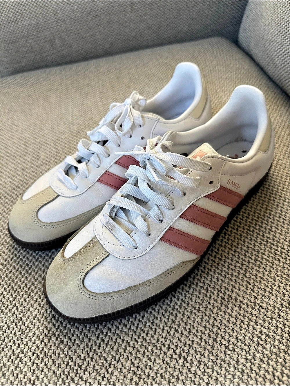 adidas Samba OG Sneakers White & Pink US 10